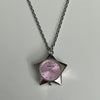 Black star watch necklace