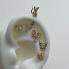 Ribbon melt star drop piercing