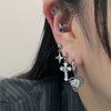 White cross ribbon piercing