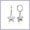 Star smile hoop earrings