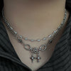 Star crystal chain necklace