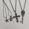 Crown key necklace