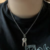 Tooth heart cross necklace