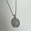 Oval cat necklace
