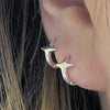 Sparkle mini hoop earrings