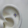 Spike heart cross piercing