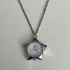 Black star watch necklace
