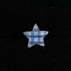 Blue checkered star piercing