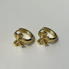 Gold classic hoop earrings