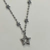 Star ball chain star necklace
