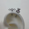 Triple heart bear helix set