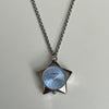 Light blue star watch necklace