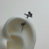Chrome helix piercing set