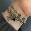 Ribbon heart piercing bracelet
