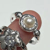 Classic pearl sterling silver ring