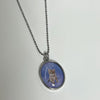 Blue cat necklace