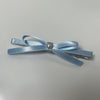 Blue ribbon heart hair clip