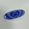Blue heart hair clip