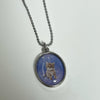 Blue cat necklace