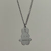 custom bunny bling necklace