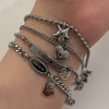 Custom engrave bear dangle bracelet