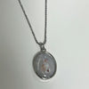 Gray cat necklace