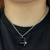 custom cat bear necklace