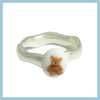 aurora bear mini wave ring