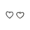 Basic heart mini hoop earrings