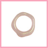 holographic peach wave ring