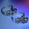 Stainless steel octopus ring