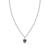 Brown heart chain necklace