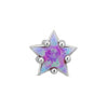 Pink tie-dye star piercing