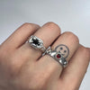 Claw black sterling silver ring (pre-order only)