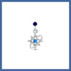 Orbit sparkle blue drop piercing