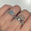 Aqua gem candy melt sterling ring(pre-order only)