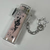 Sparkle bling star lighter keychain case