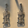 Space chandelier drop earrings