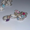 Moonstone gem candy melt sterling ring(pre-order only)