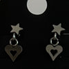 Star heart mini drop piercing