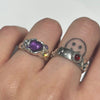 Amethyst gem candy melt sterling ring(pre-order only)