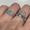 Aqua gem candy melt sterling ring(pre-order only)