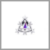 Triangle star bling piercing