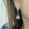 Classic star hoop earrings