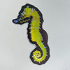 Yellow seahorse sticker