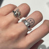 Apple zip sterling silver ring (pre-order only)