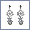 Pearl flower earrings