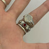 Double ruby gem cross ring (pre-order only)