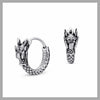 Dragon hoop earrings