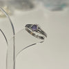 Purple magic sterling silver ring